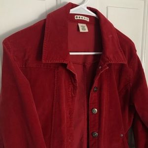 Vintage Red Corduroy Jacket